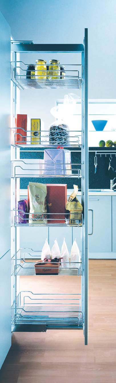 Tall Pantry Chrome Pull-Out
